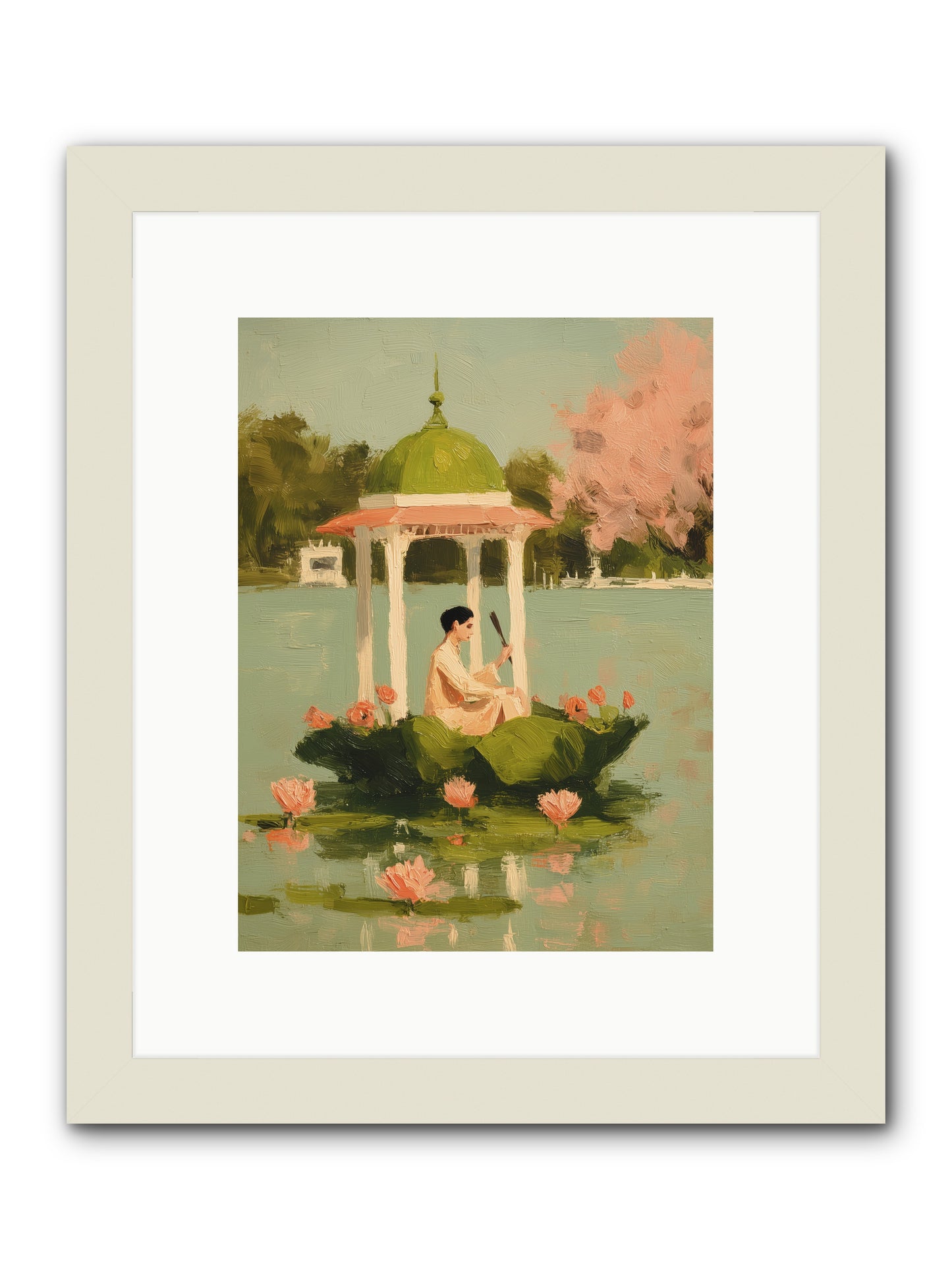Emerald Exile -- Framed Print - White 9x12