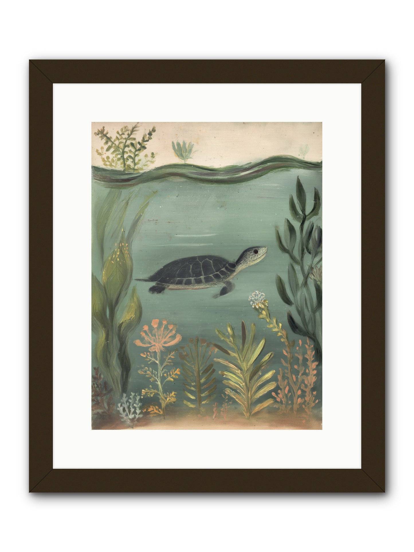 Emerald Sanctuary -- Framed Print - Black 12x16