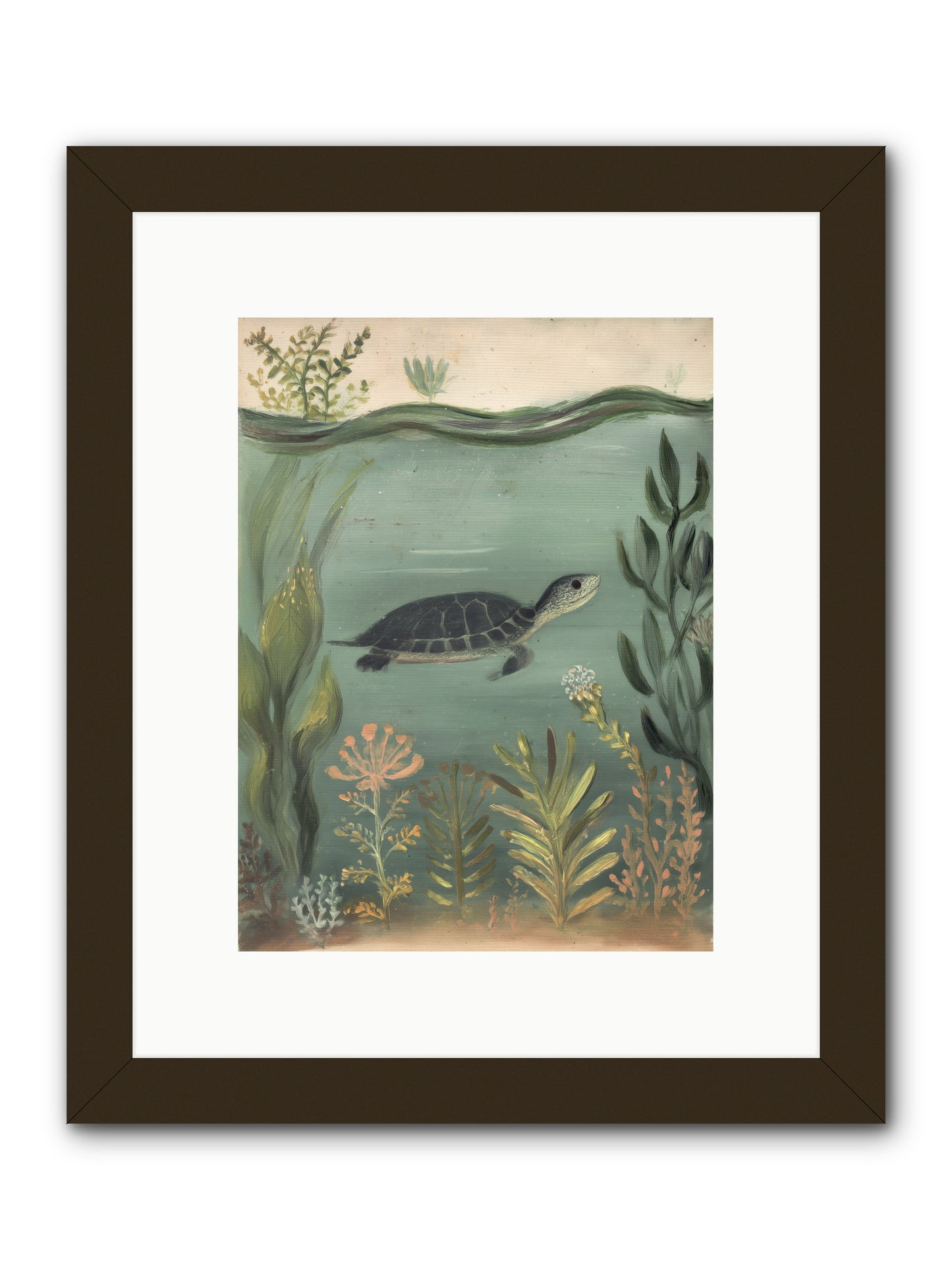 Emerald Sanctuary -- Framed Print - Black 9x12
