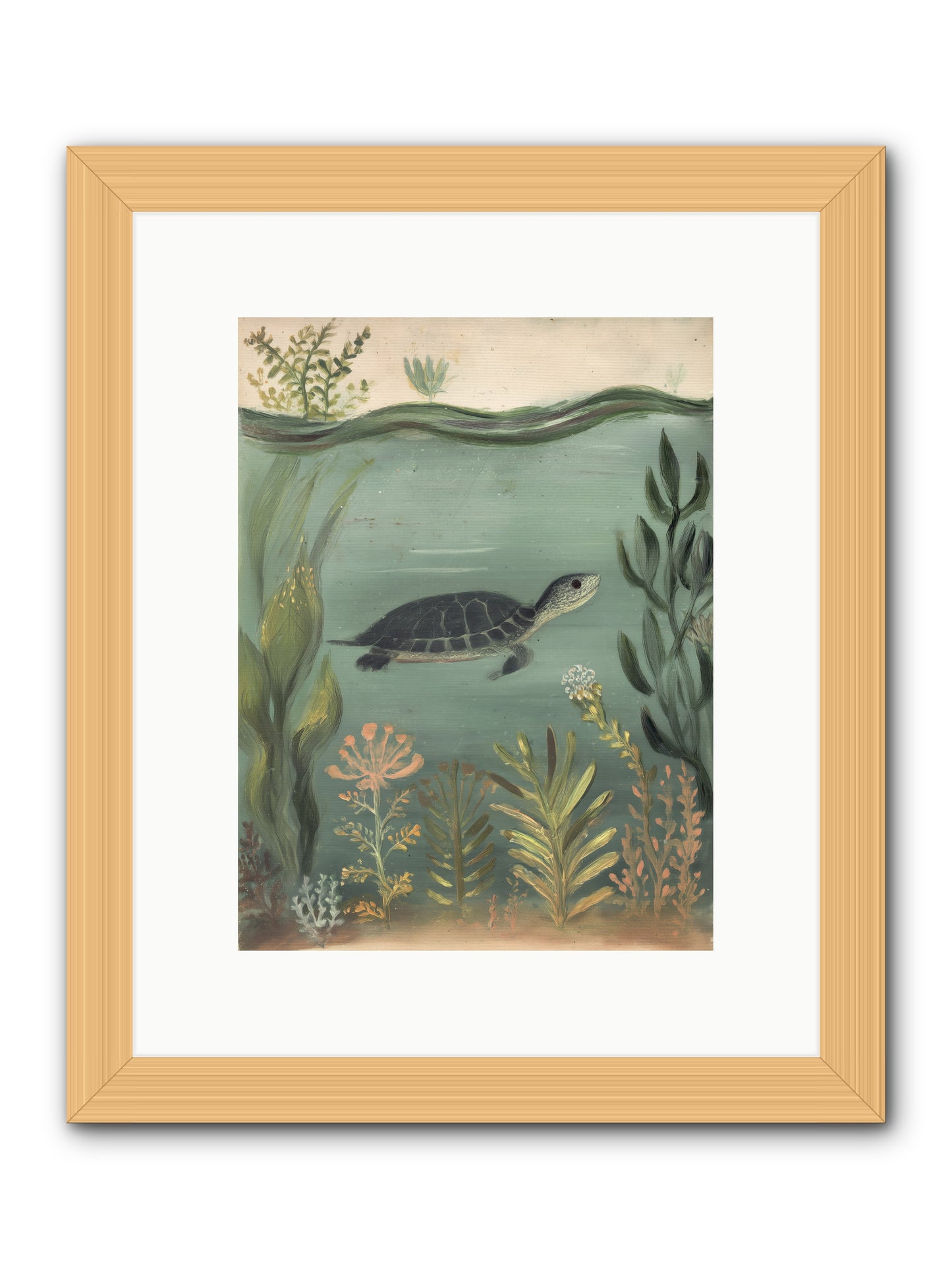 Emerald Sanctuary -- Framed Print - Natural 9x12
