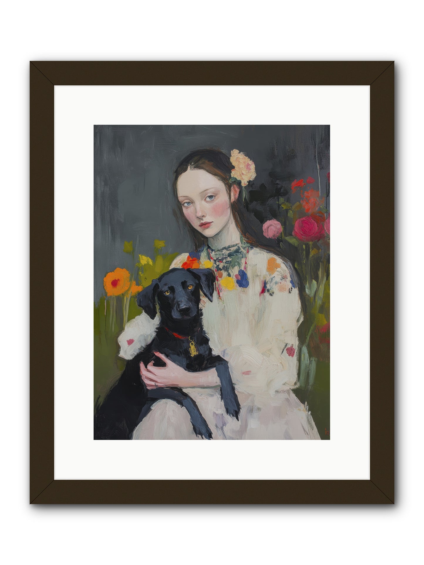 Emperor of Love -- Framed Print - Black 12x16
