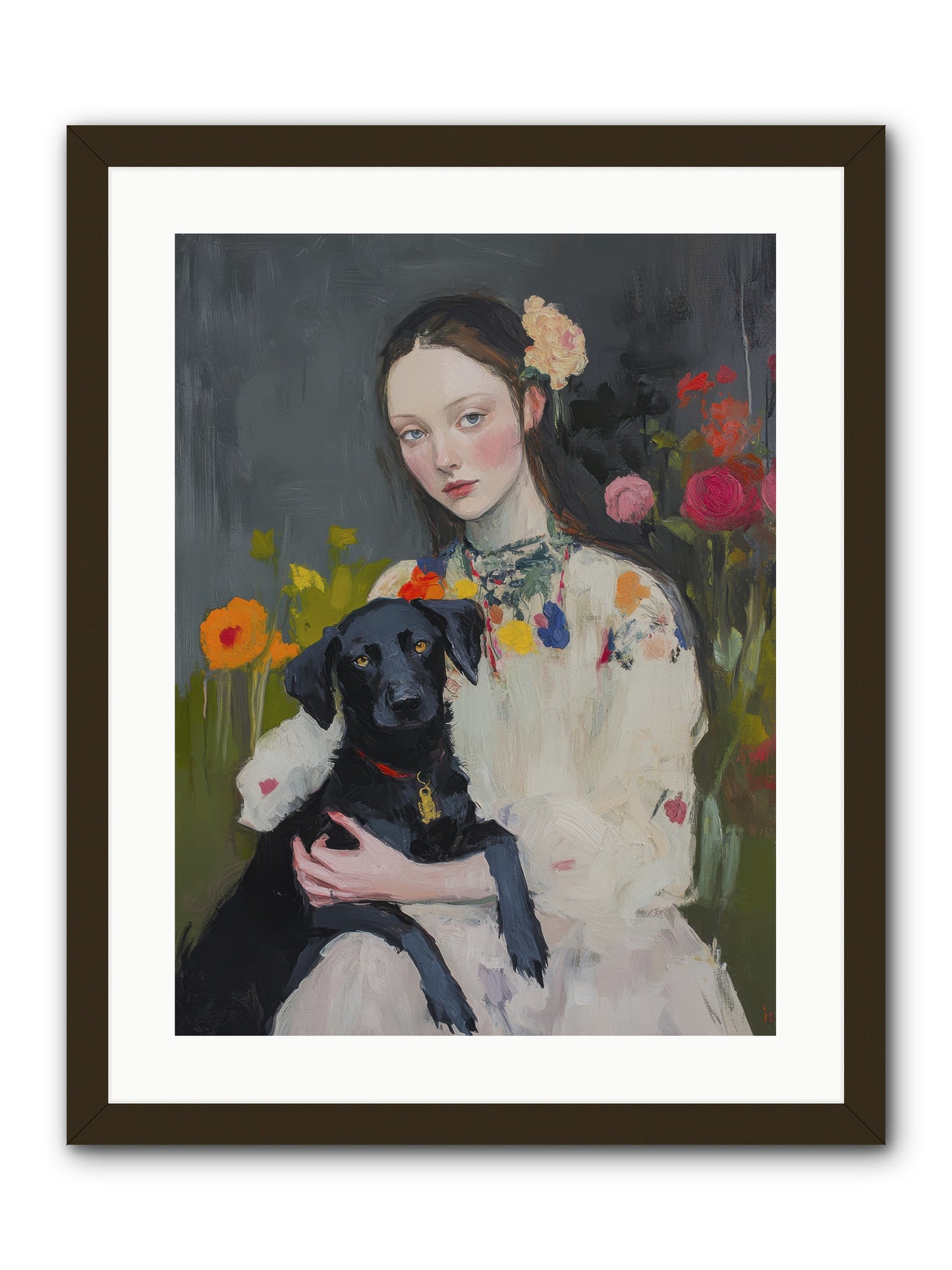 Emperor of Love -- Framed Print - Black 18x24