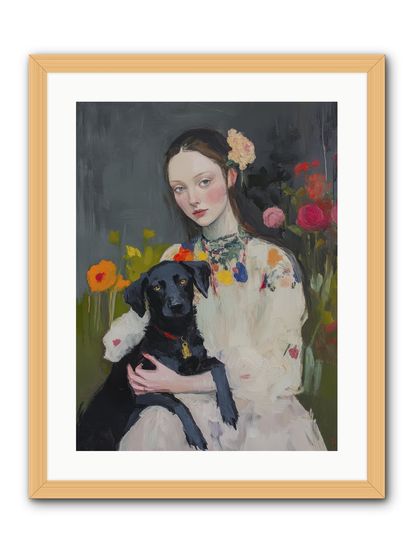 Emperor of Love -- Framed Print - Natural 18x24