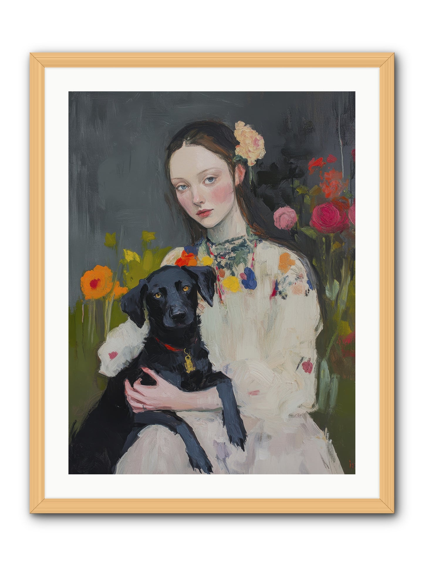 Emperor of Love -- Framed Print - Natural 24x32