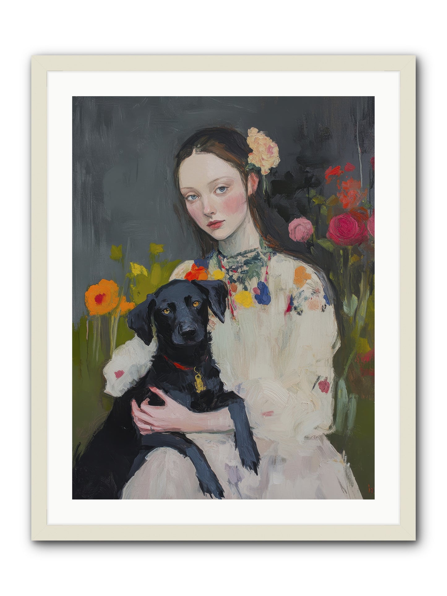Emperor of Love -- Framed Print - White 24x32