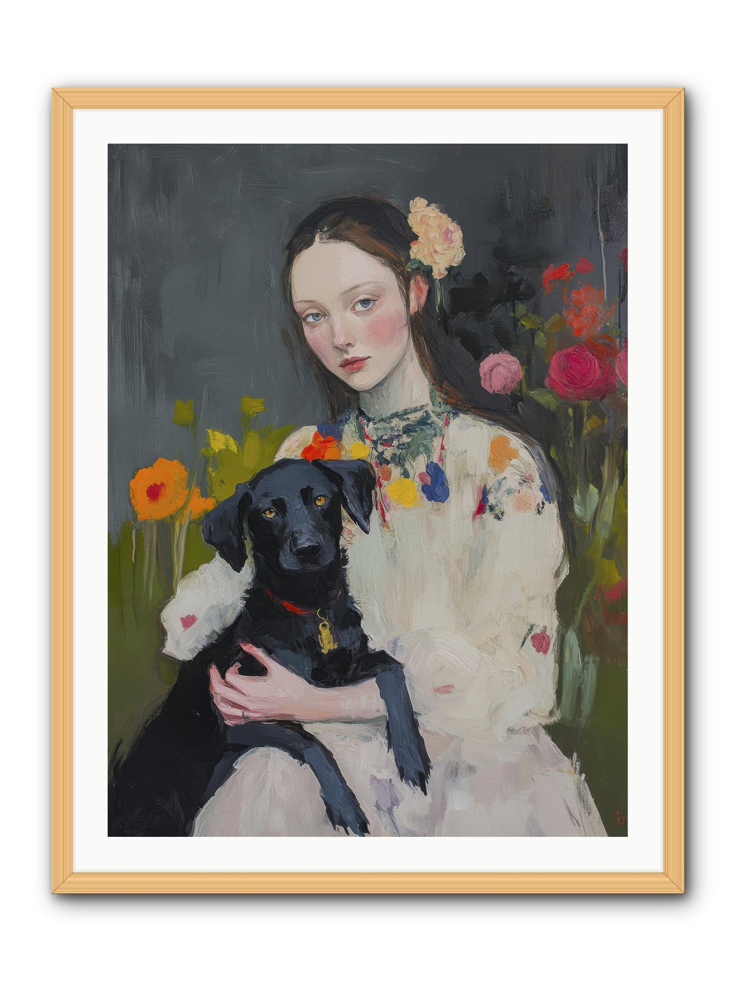 Emperor of Love -- Framed Print - Natural 30x40