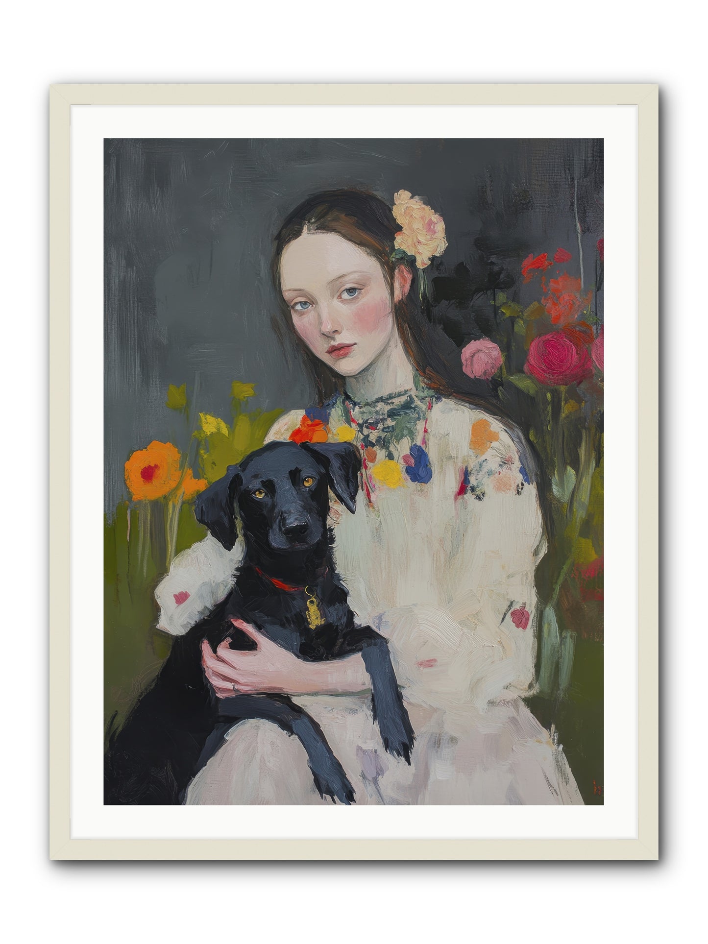 Emperor of Love -- Framed Print - White 30x40