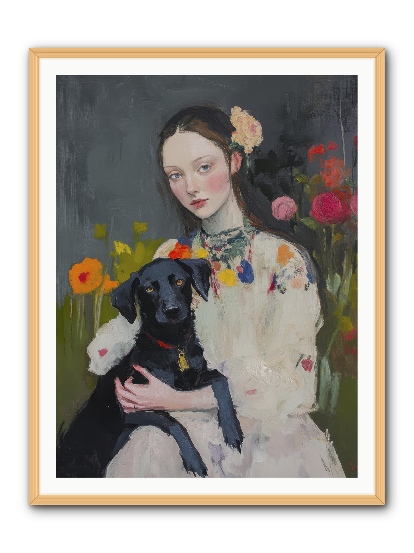 Emperor of Love -- Framed Print - Natural 36x48