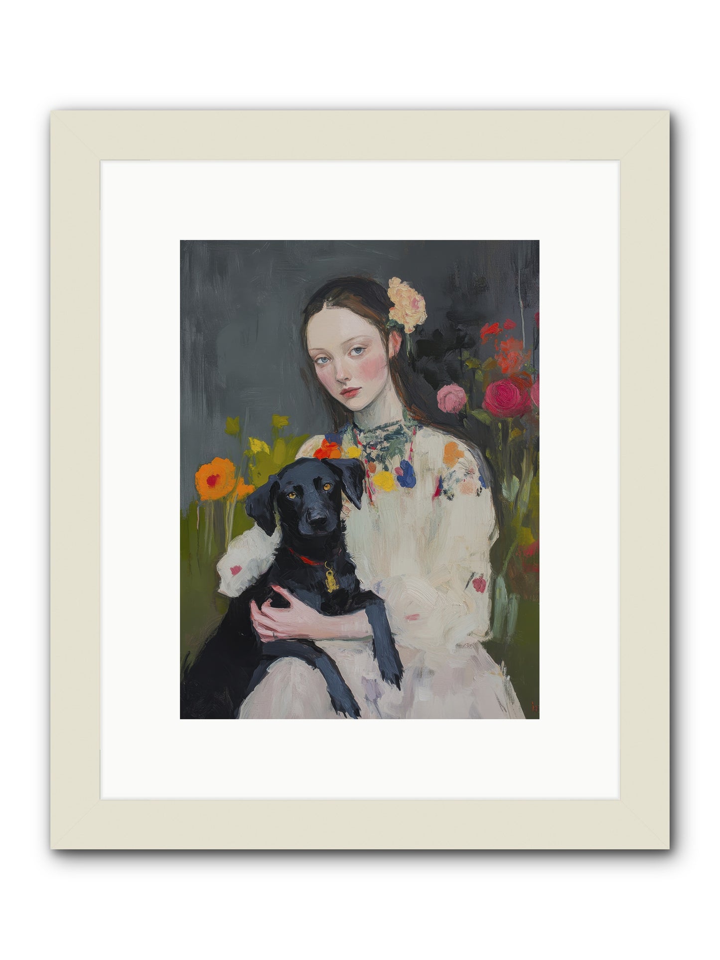 Emperor of Love -- Framed Print - White 9x12