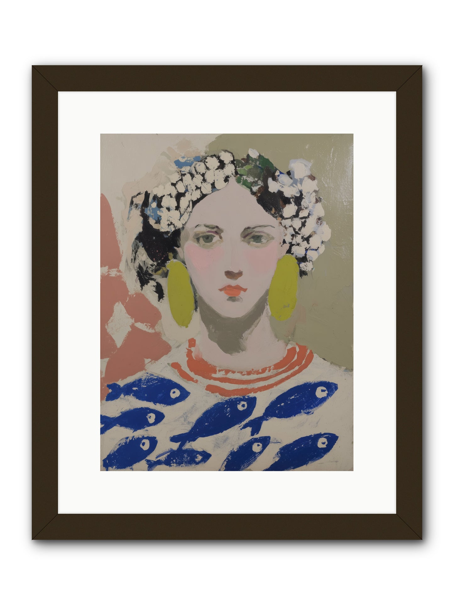 Empress of Riviera Tables -- Framed Print - Black 12x16