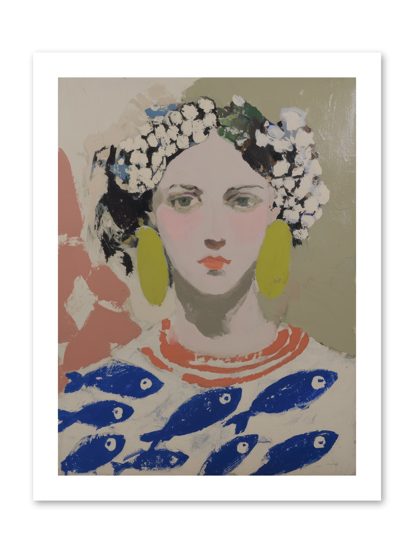 Empress of Riviera Tables -- Loose Canvas Print 12x16