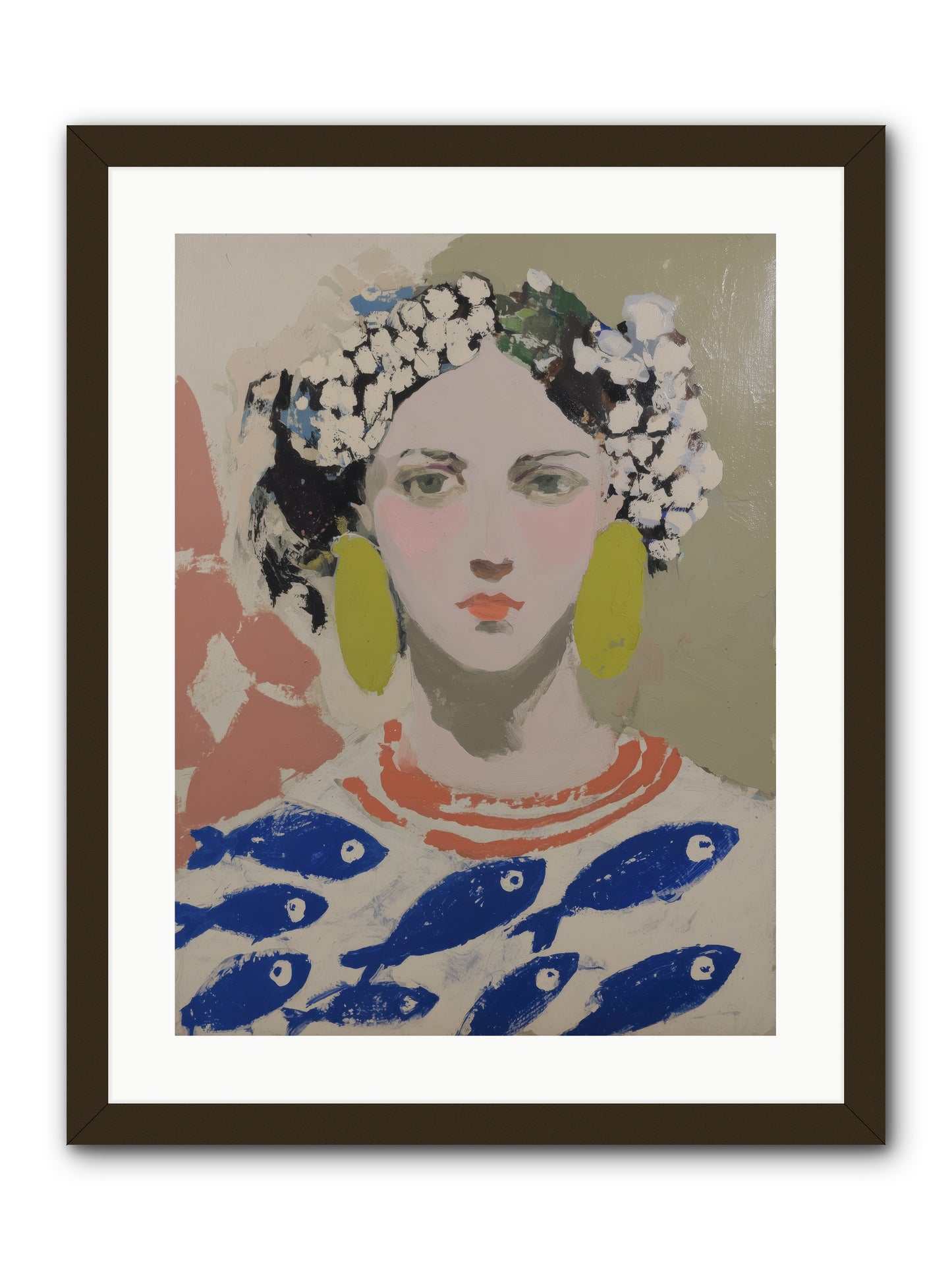 Empress of Riviera Tables -- Framed Print - Black 18x24