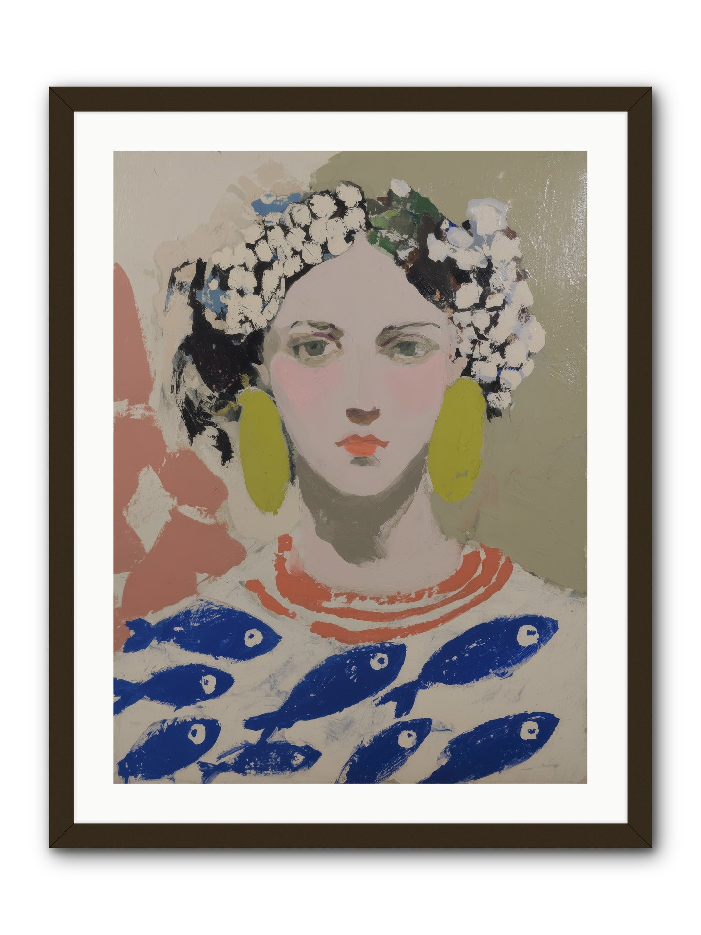 Empress of Riviera Tables -- Framed Print - Black 24x32