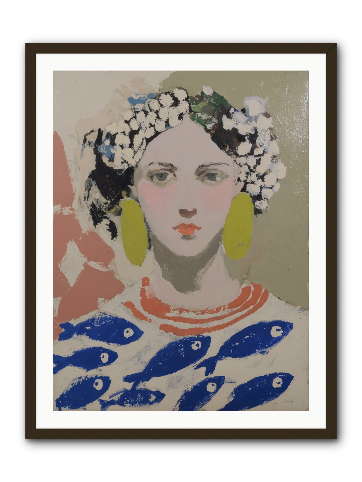 Empress of Riviera Tables -- Framed Print - Black 30x40