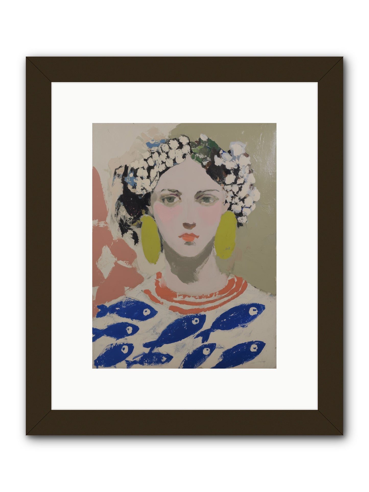 Empress of Riviera Tables -- Framed Print - Black 9x12