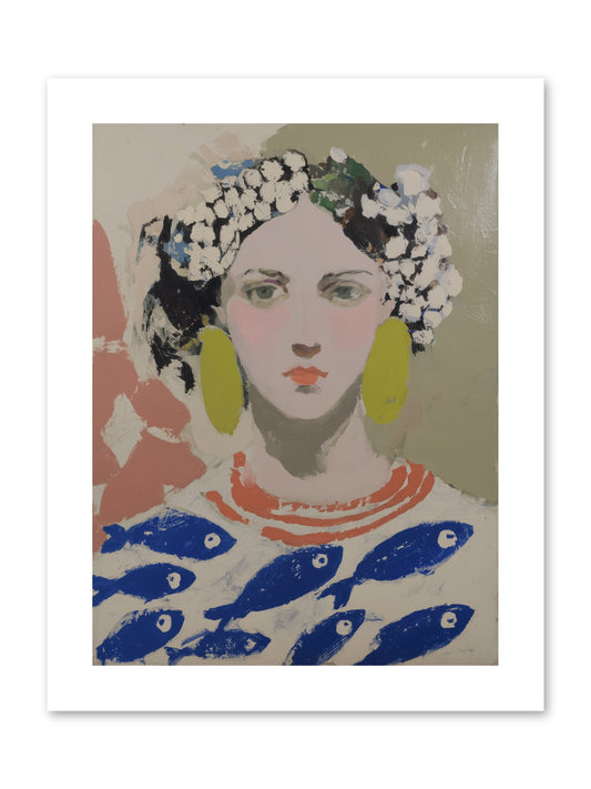 Empress of Riviera Tables -- Paper Print 9x12