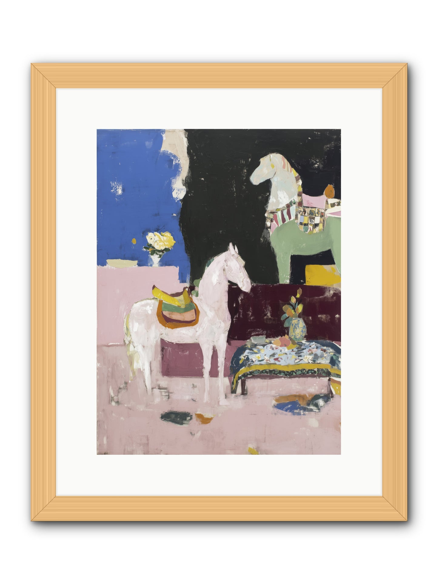Empty Chair -- Framed Print - Natural 12x16