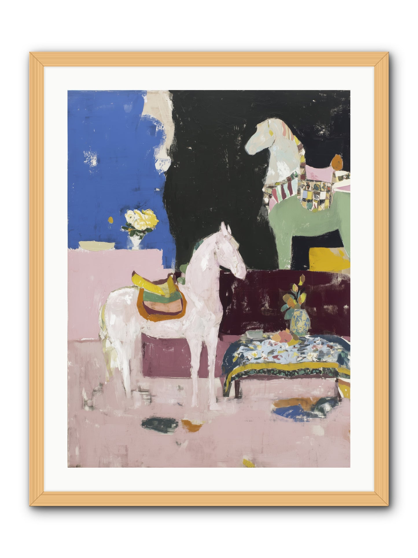 Empty Chair -- Framed Print - Natural 24x32