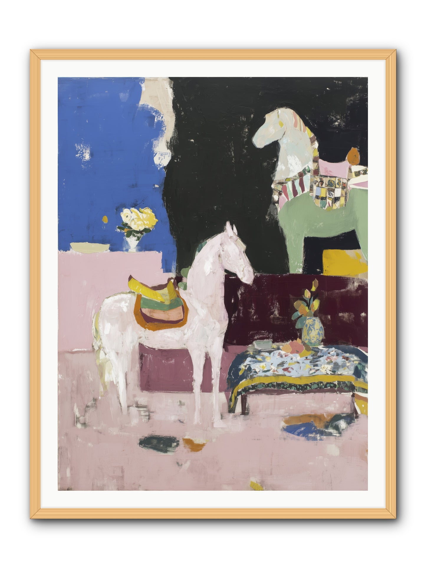 Empty Chair -- Framed Print - Natural 36x48