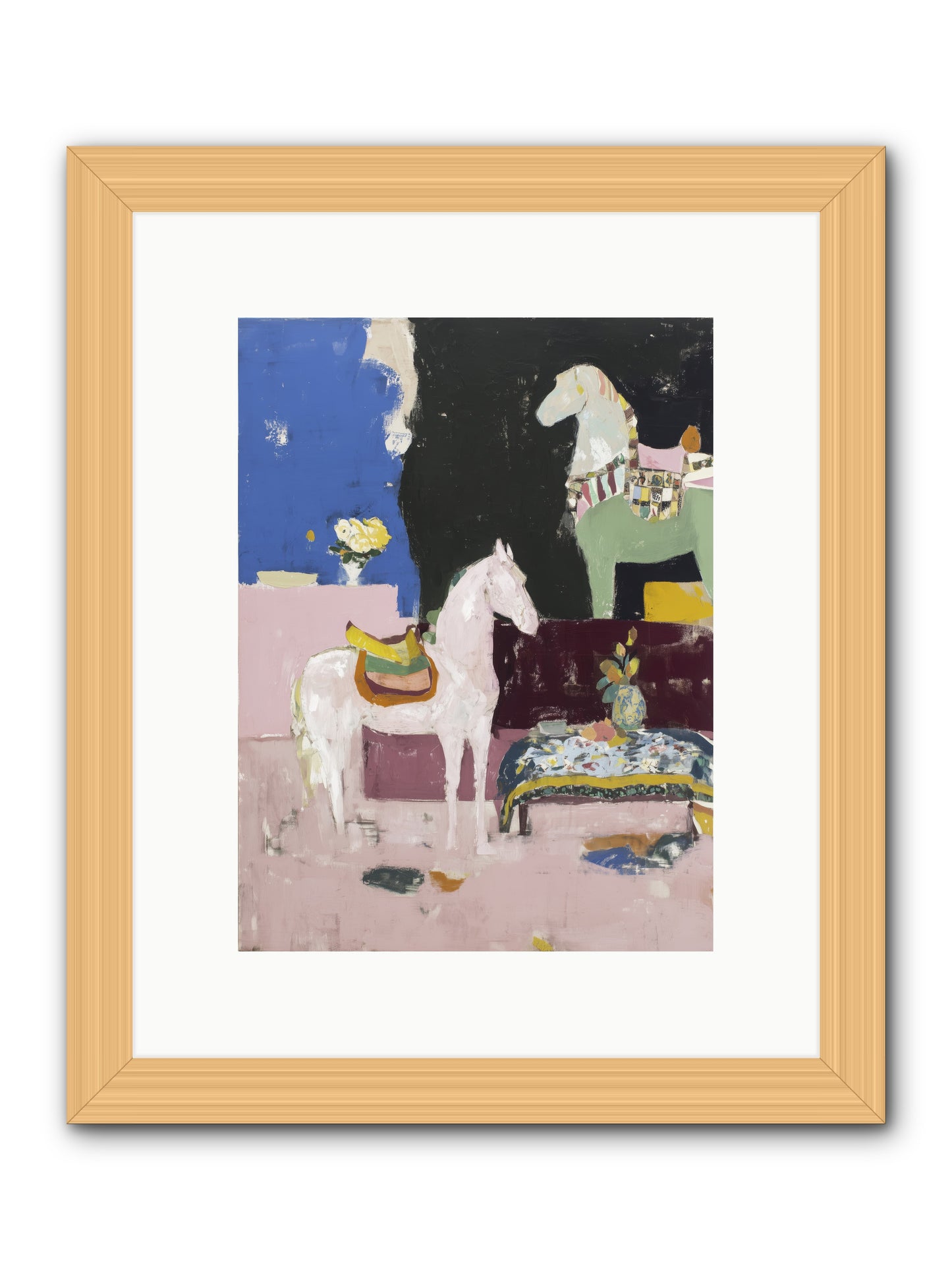 Empty Chair -- Framed Print - Natural 9x12