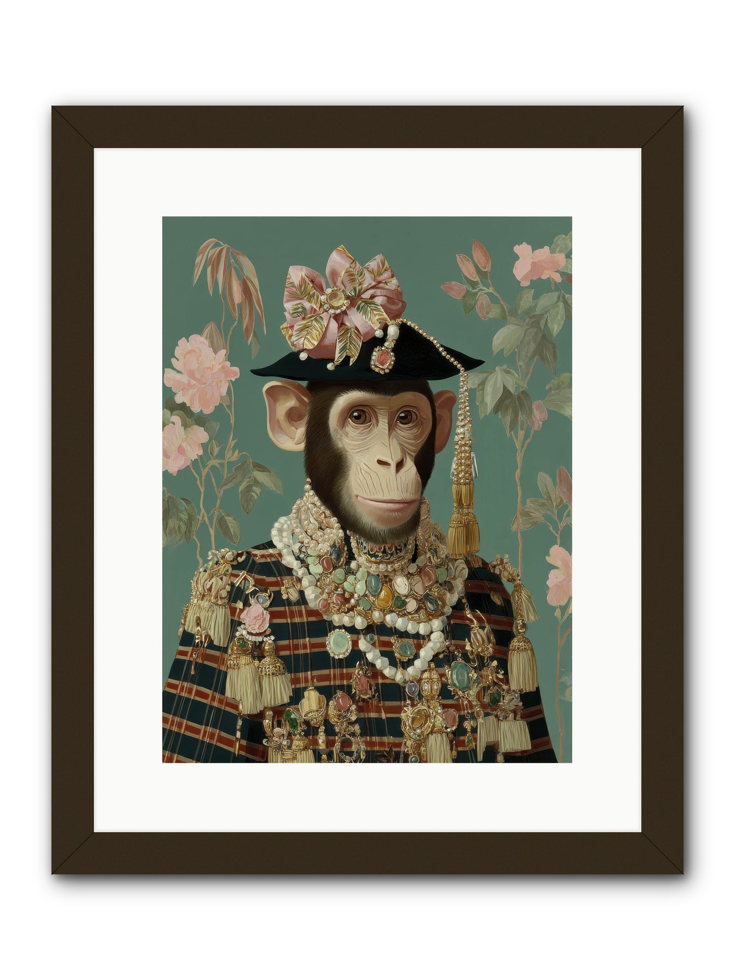 Enamored Finery -- Framed Print - Black 12x16