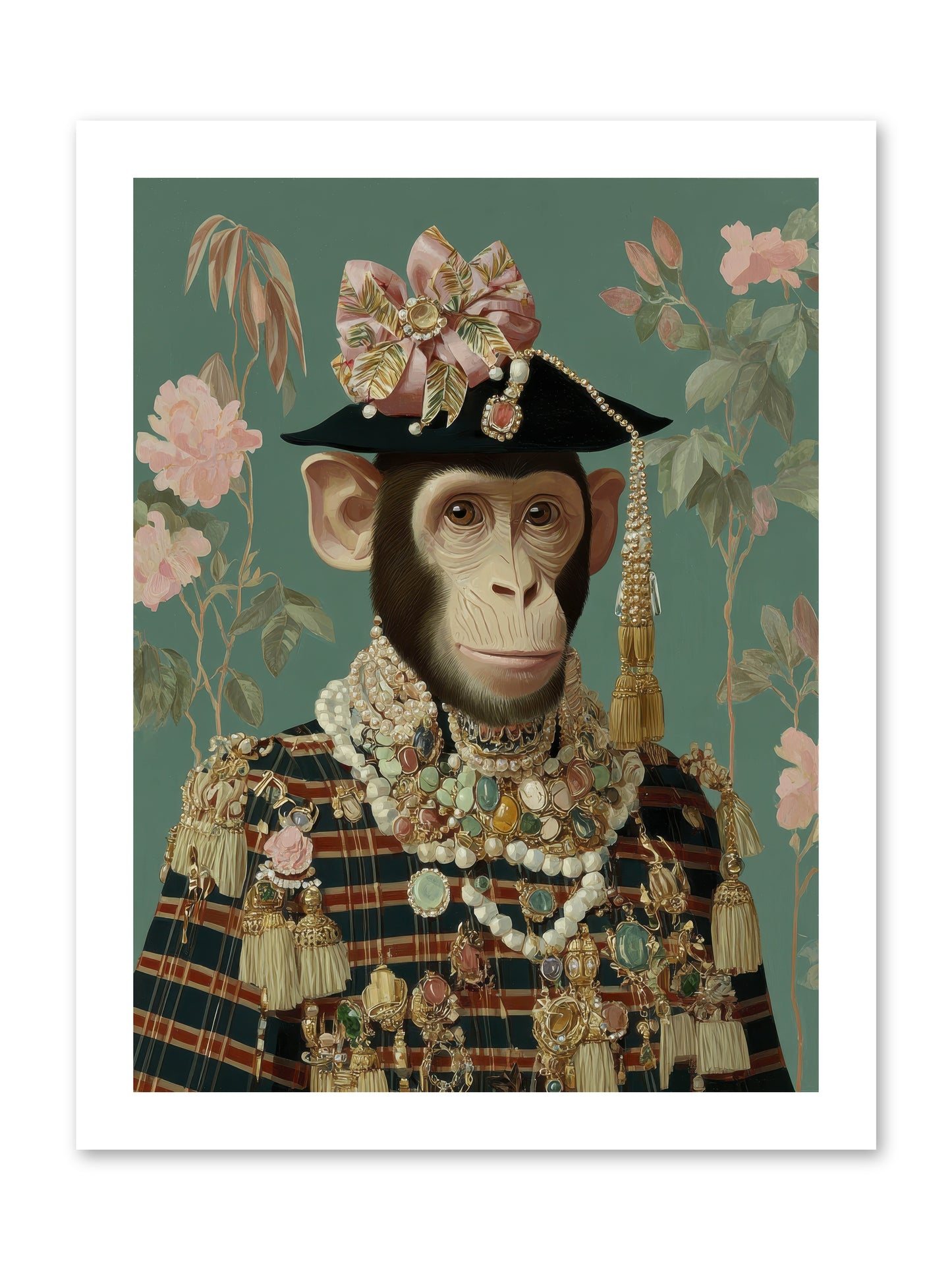 Enamored Finery -- Paper Print 12x16