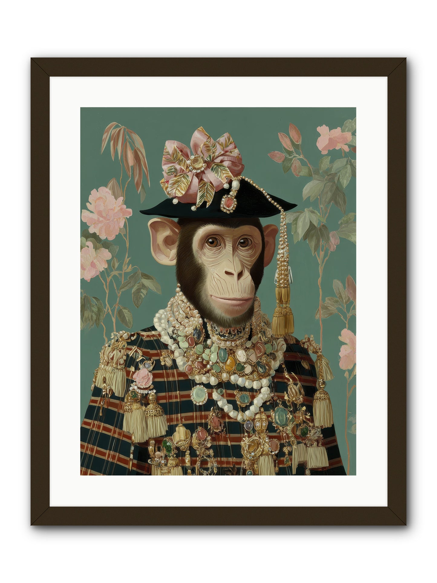Enamored Finery -- Framed Print - Black 18x24