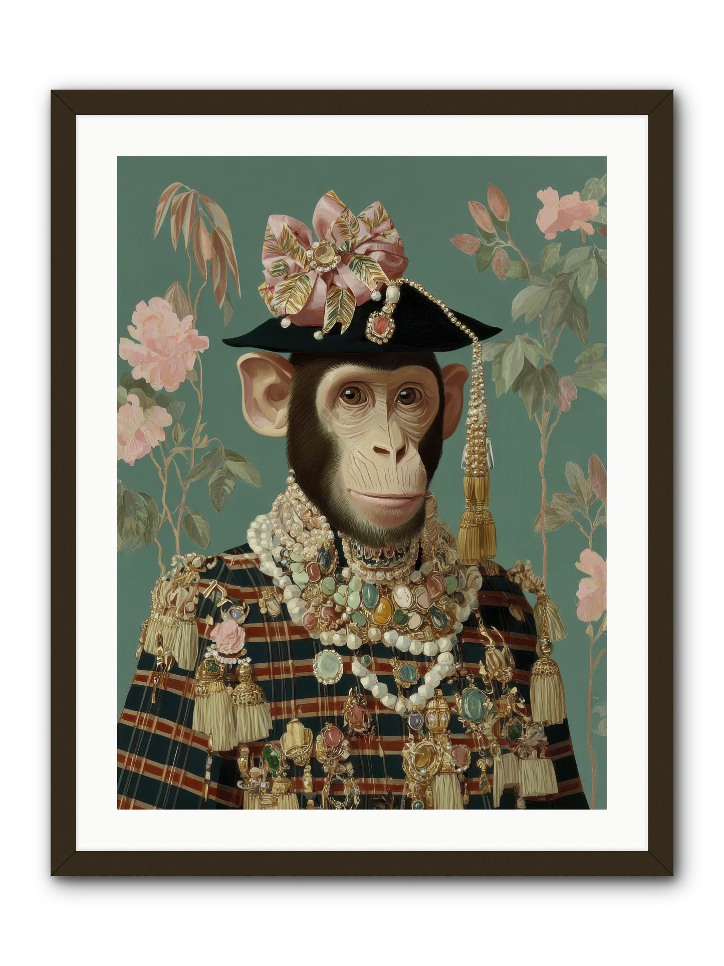 Enamored Finery -- Framed Print - Black 24x32