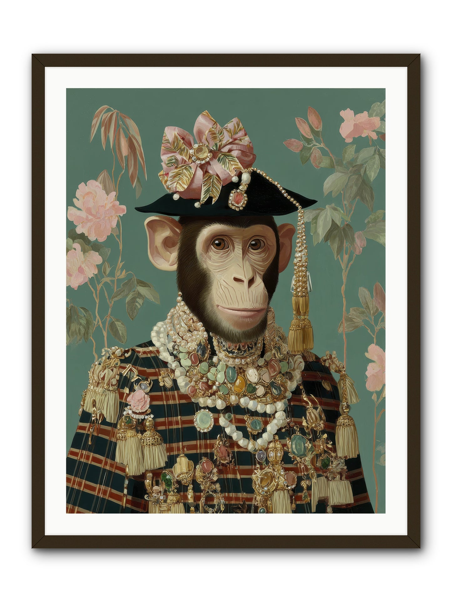 Enamored Finery -- Framed Print - Black 30x40