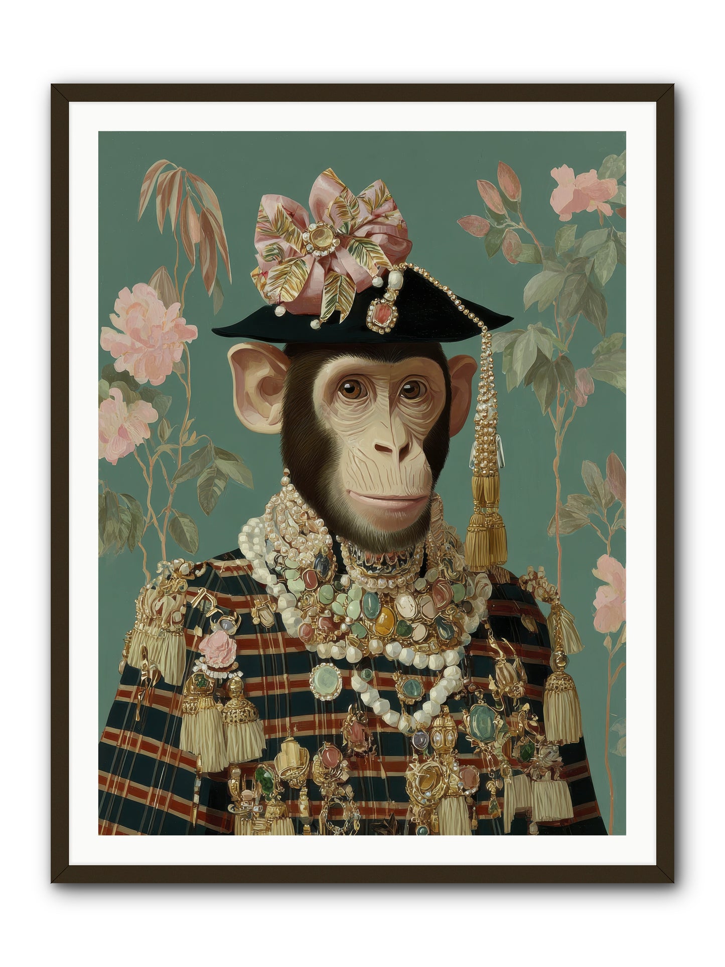 Enamored Finery -- Framed Print - Black 36x48