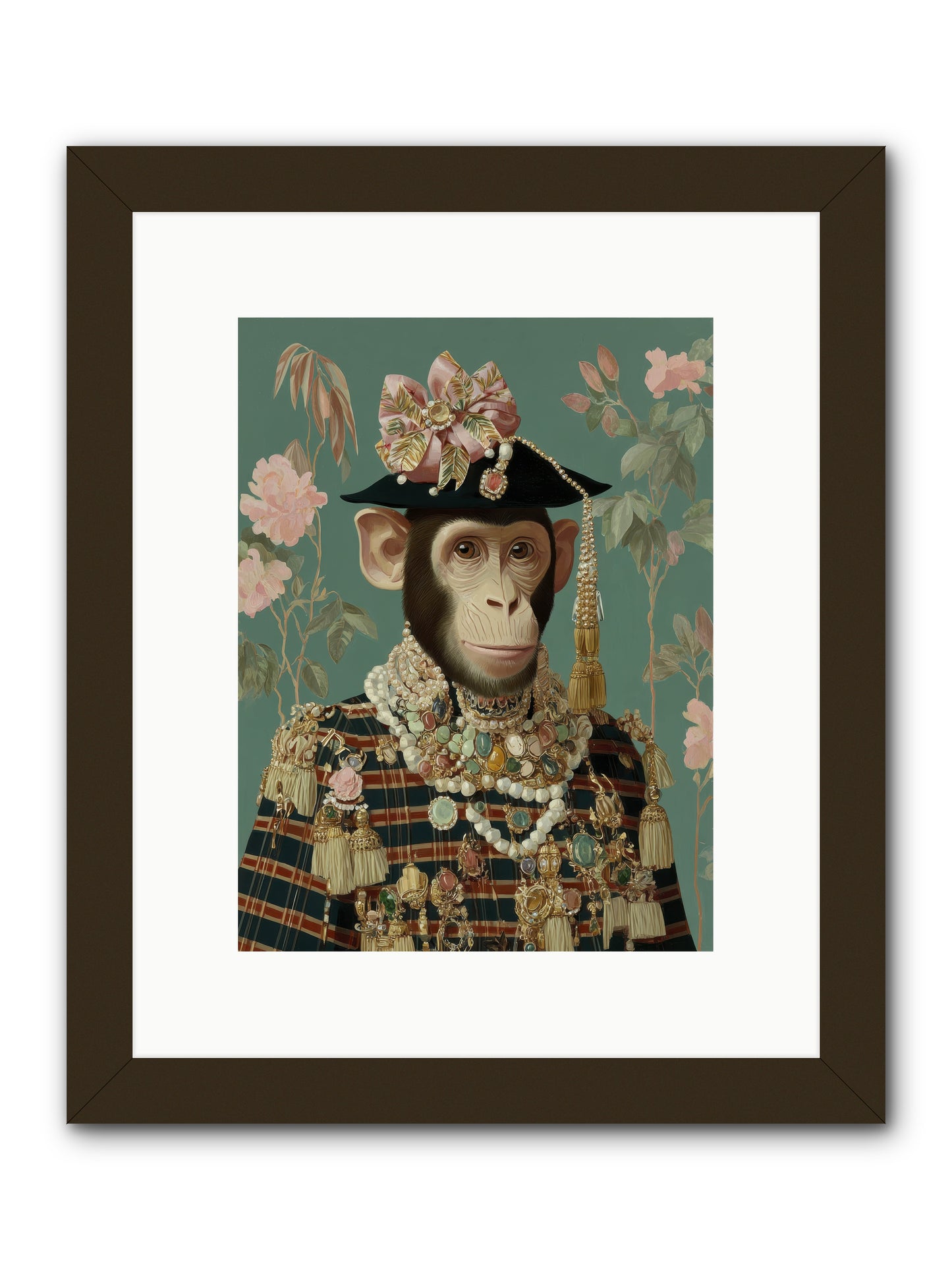 Enamored Finery -- Framed Print - Black 9x12