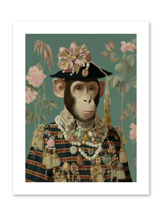 Enamored Finery -- Paper Print 9x12