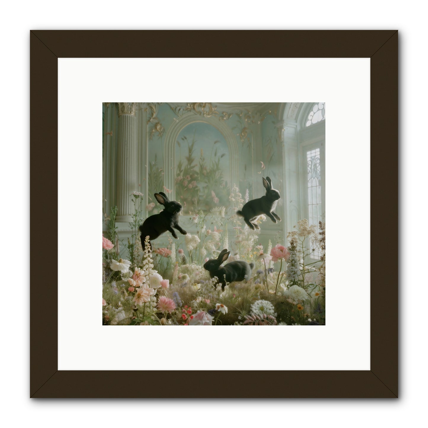 Enchanted Thicket -- Framed Print - Black 10x10