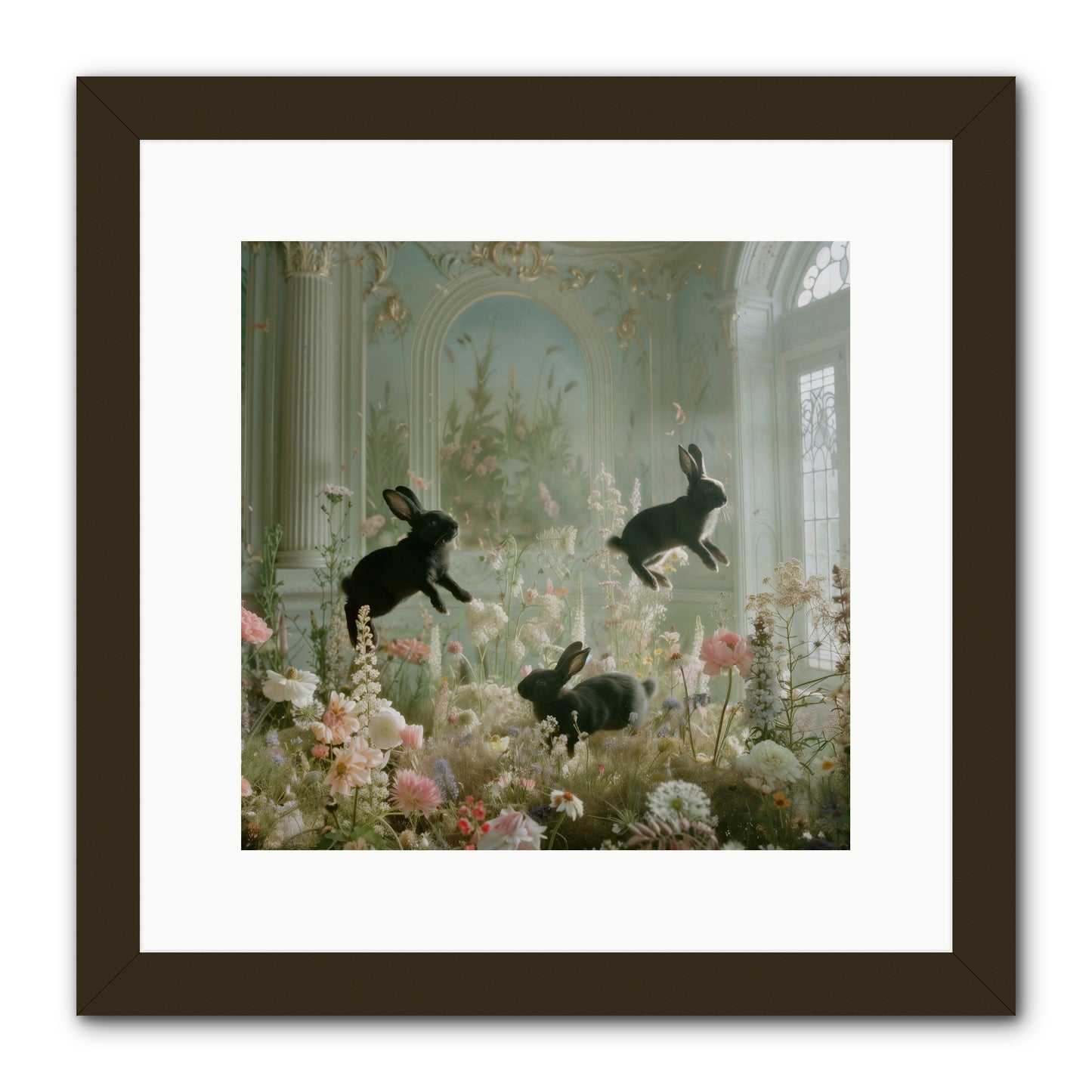 Enchanted Thicket -- Framed Print - Black 12x12