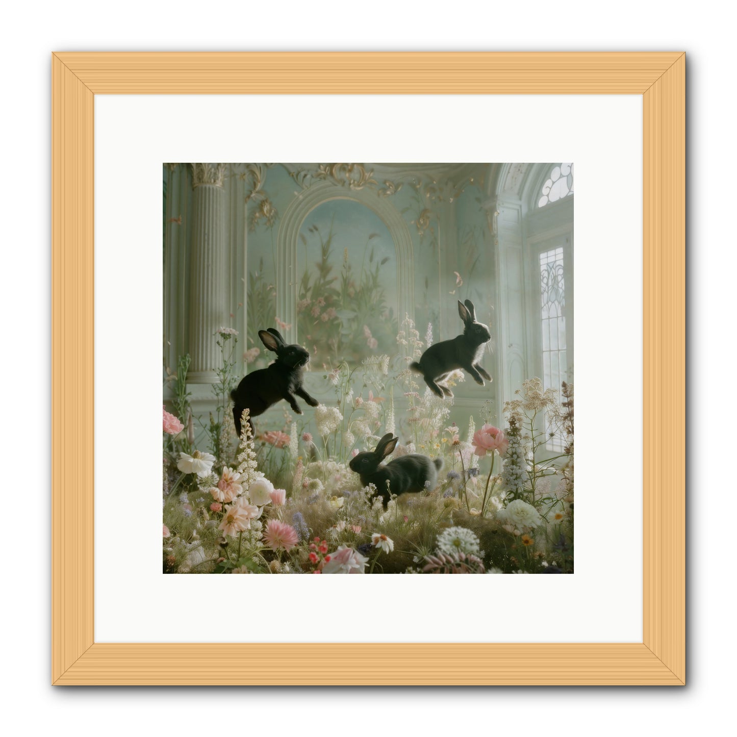 Enchanted Thicket -- Framed Print - Natural 12x12