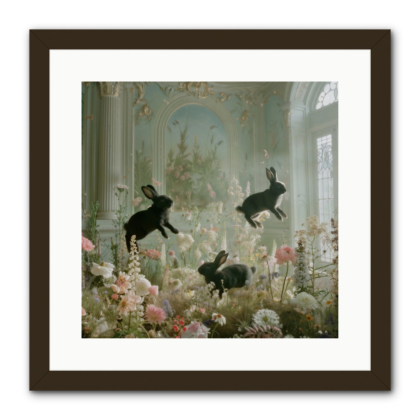 Enchanted Thicket -- Framed Print - Black 16x16