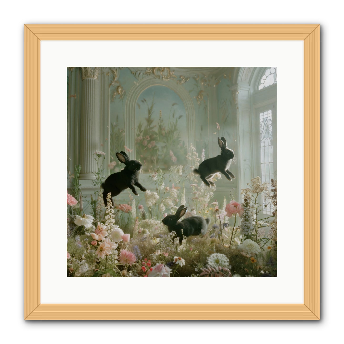 Enchanted Thicket -- Framed Print - Natural 16x16