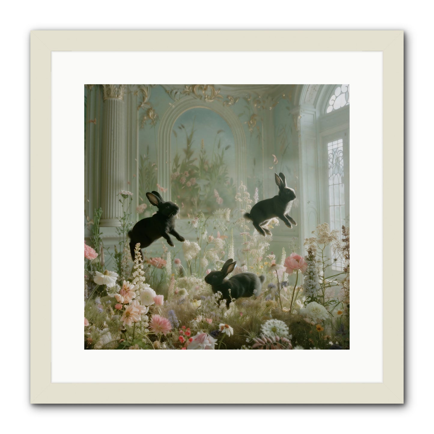 Enchanted Thicket -- Framed Print - White 16x16