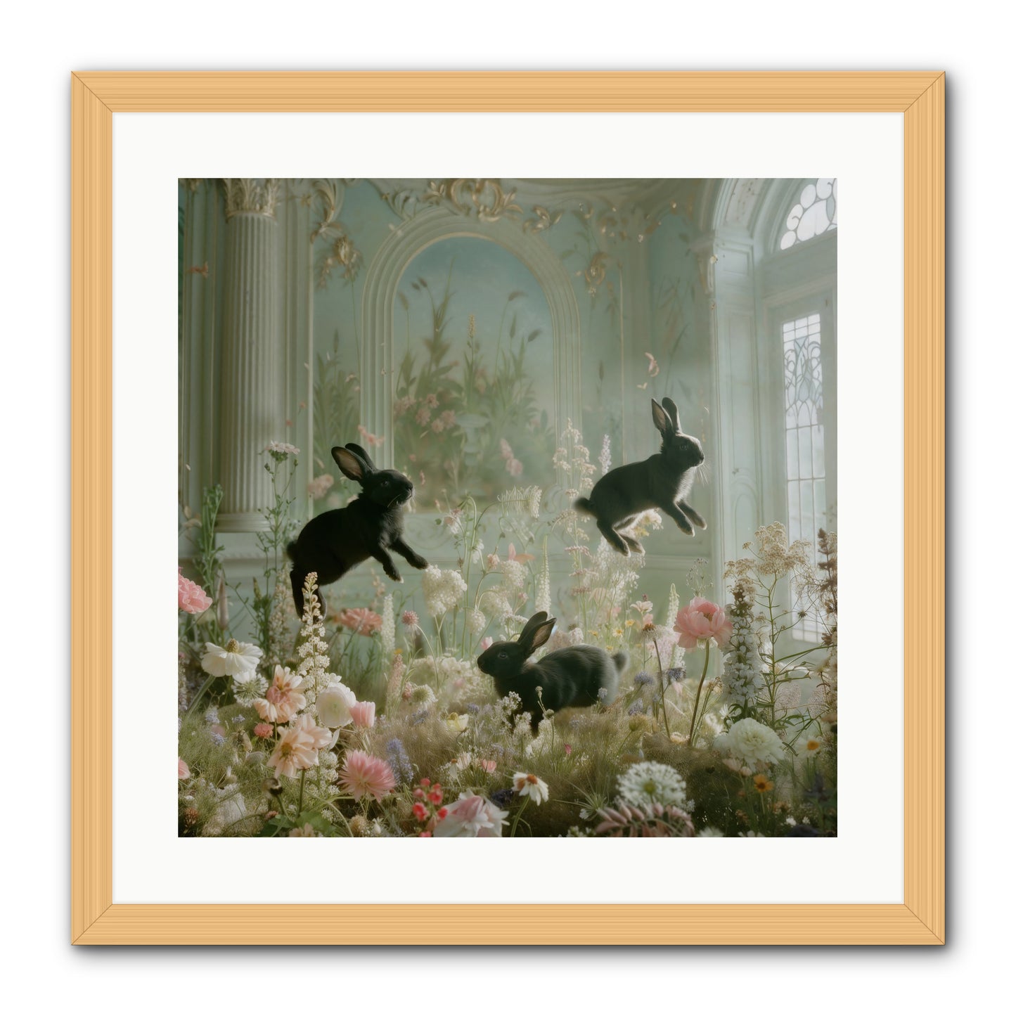 Enchanted Thicket -- Framed Print - Natural 20x20