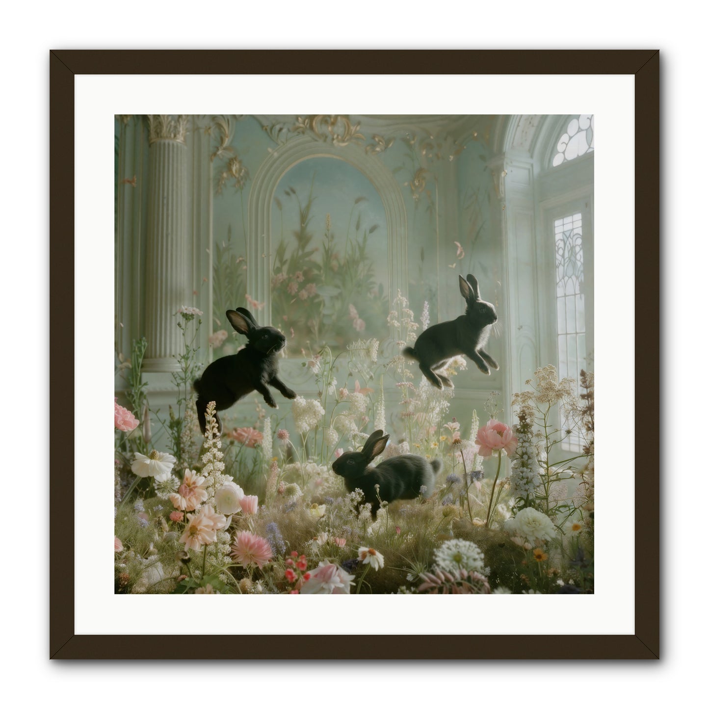Enchanted Thicket -- Framed Print - Black 24x24