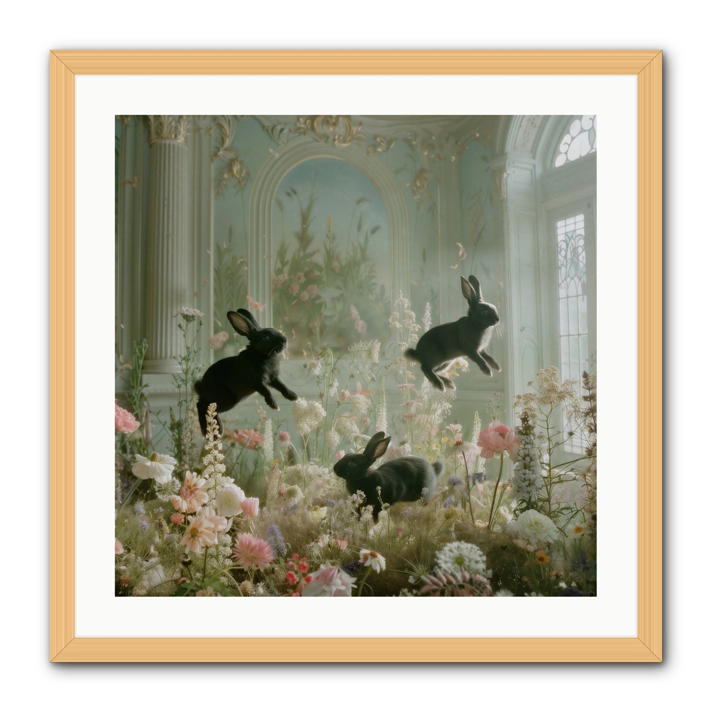 Enchanted Thicket -- Framed Print - Natural 24x24