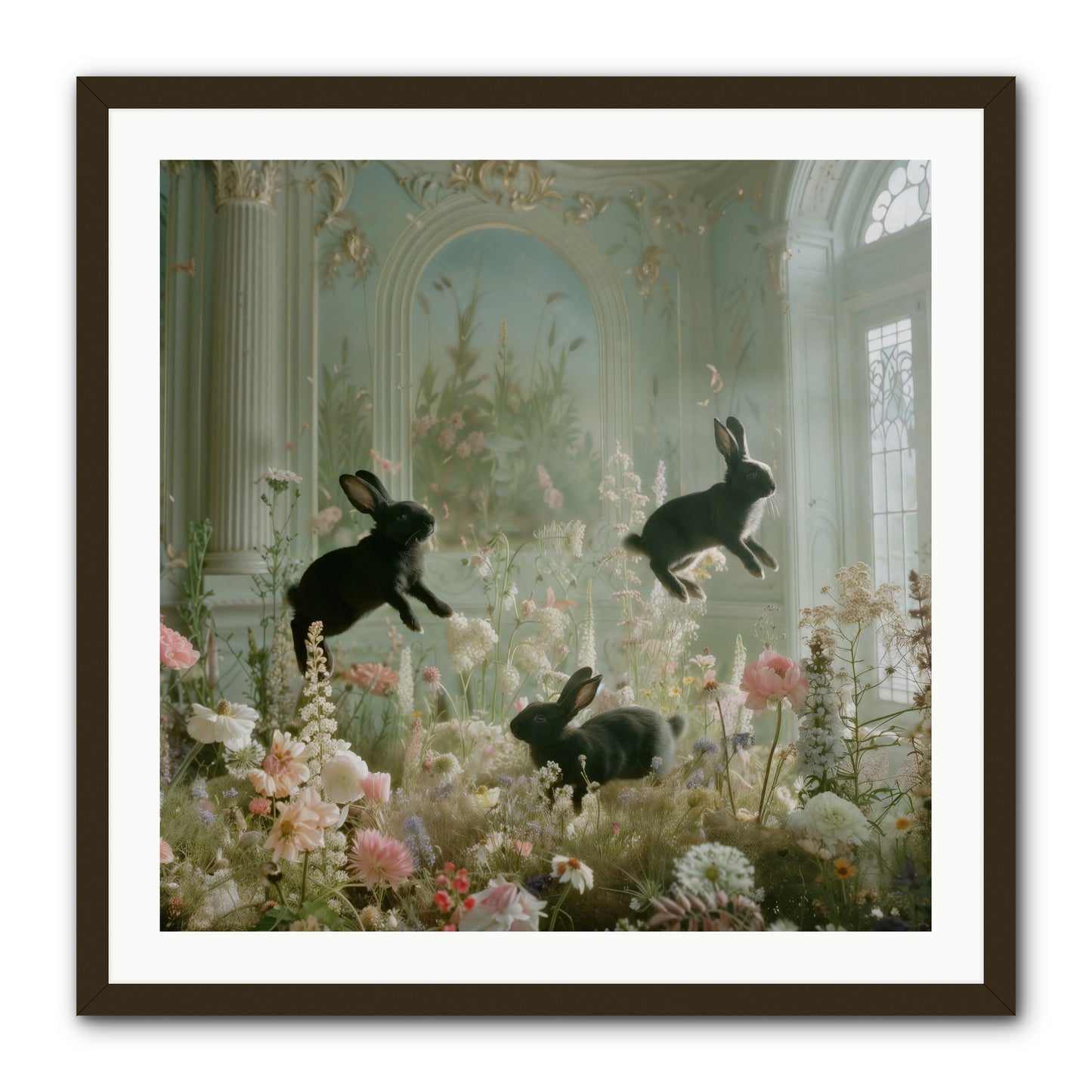 Enchanted Thicket -- Framed Print - Black 30x30