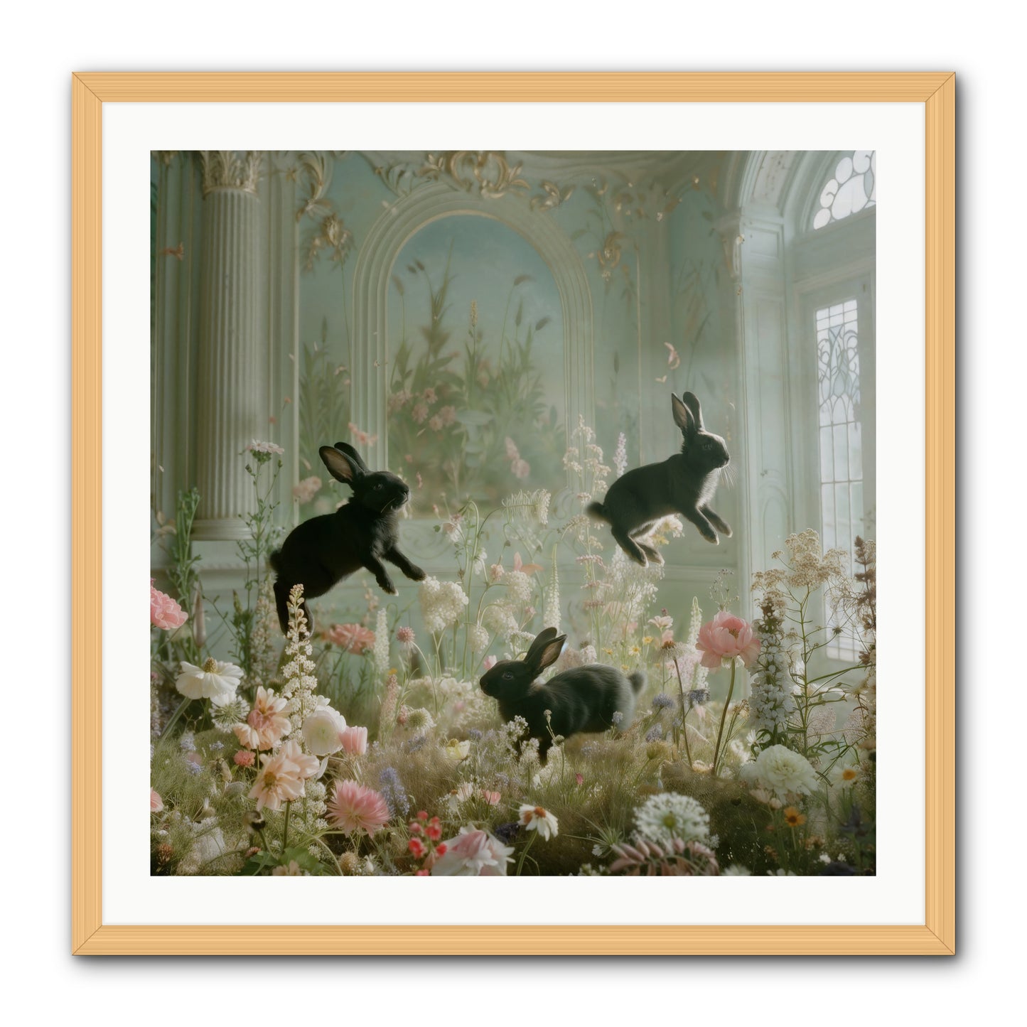 Enchanted Thicket -- Framed Print - Natural 30x30
