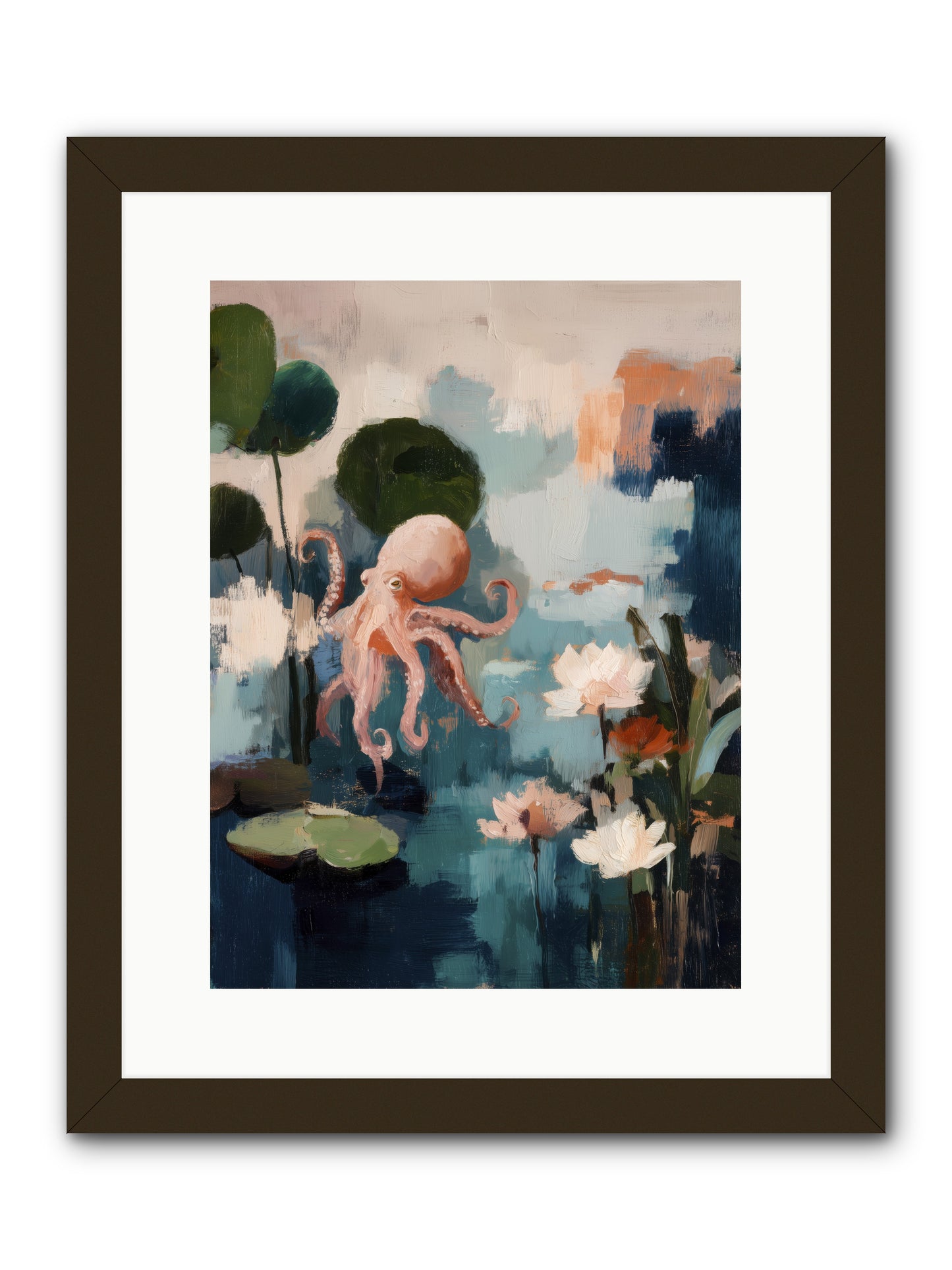 Endless Blue -- Framed Print - Black 12x16