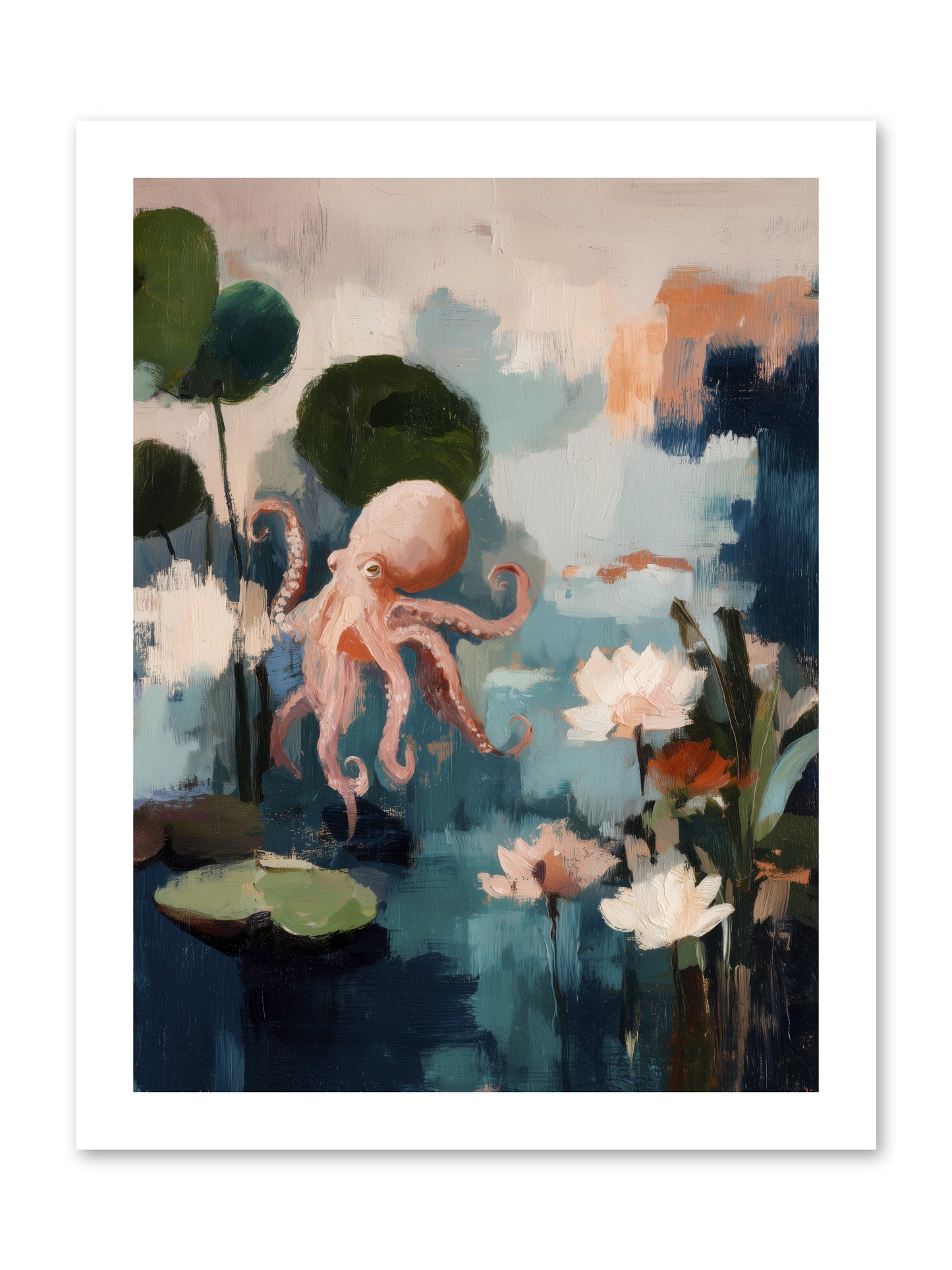 Endless Blue -- Loose Canvas Print 12x16