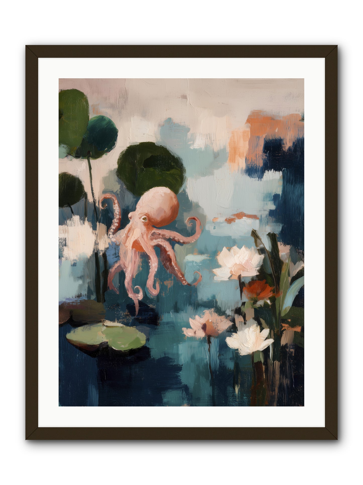 Endless Blue -- Framed Print - Black 24x32