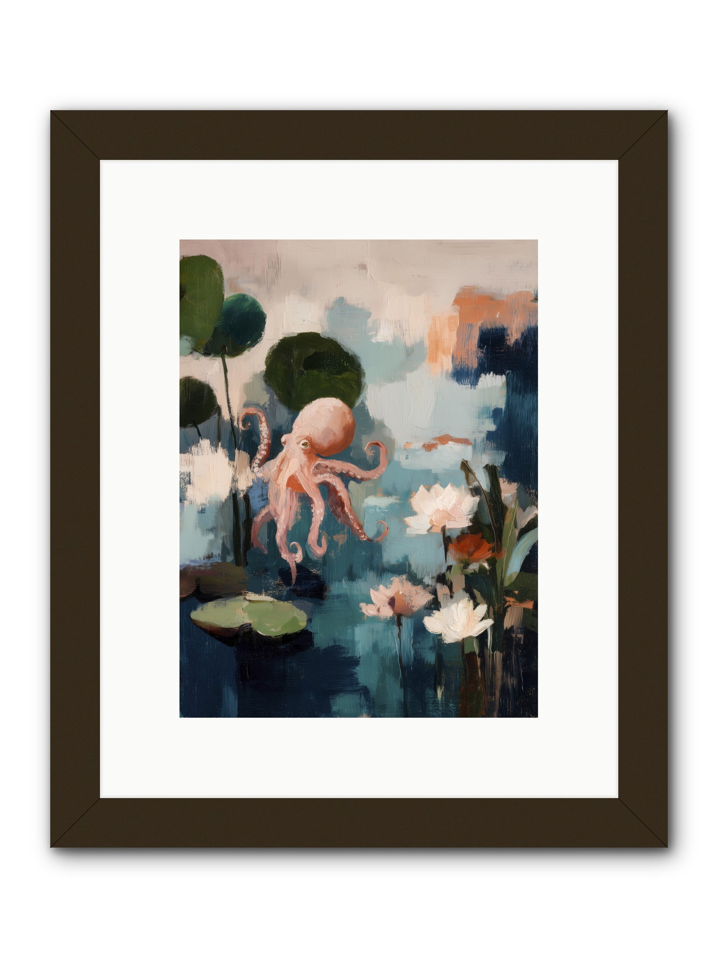 Endless Blue -- Framed Print - Black 9x12