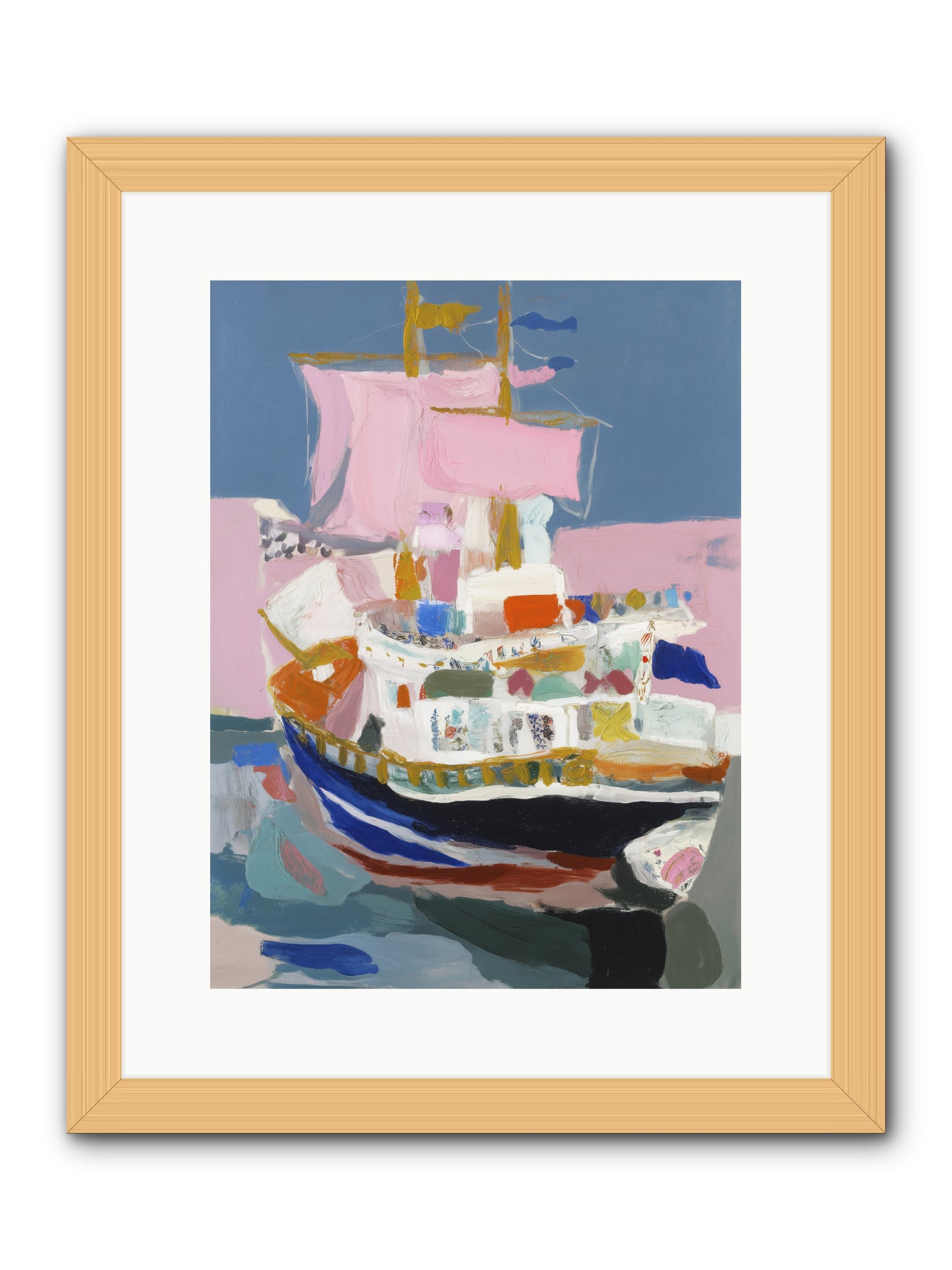 Endless Seas -- Framed Print - Natural 12x16