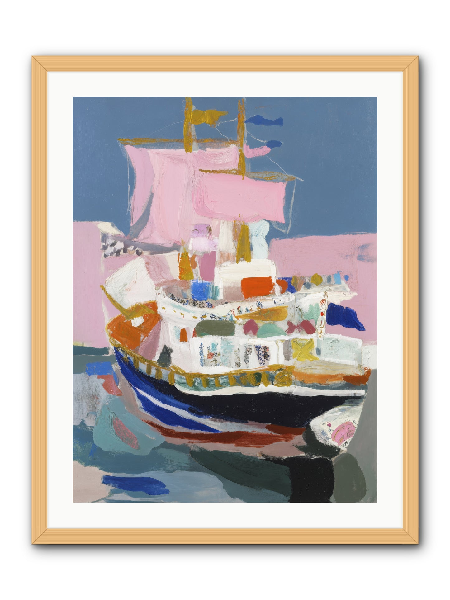 Endless Seas -- Framed Print - Natural 24x32