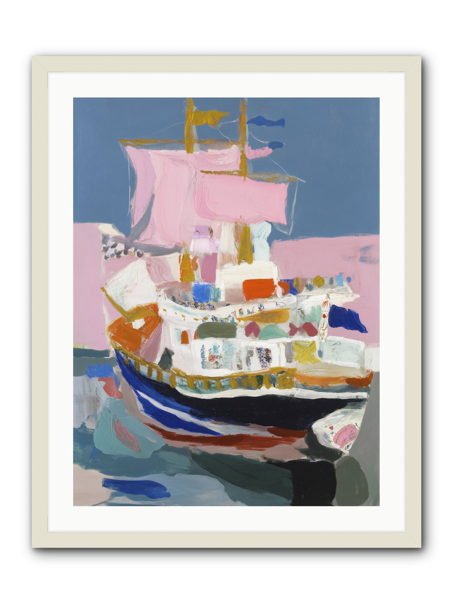 Endless Seas -- Framed Print - White 24x32